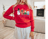 We Wish You a Merry (or Meowy) Woofmas (Customization Optional) Long Sleeve Tee - Red