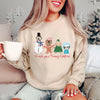 Custom Meowy Woofmas or Merry Woofmas (Customization Optional) Sweatshirt - Sand