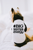 #BigBrotherEnergy #BigSisterEnergy Dog Raglan Shirt in Black and White