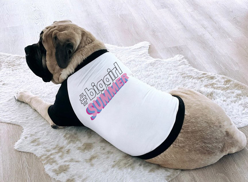 #BigGirlSummer Dog Raglan T-Shirt | The Kevin Collection