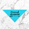 I Rescued My Human Adopt Don't Shop Bandana in Turquoise Blue