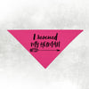 I Rescued My Human Adopt Don't Shop Bandana in Hot Pink