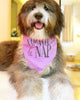 Namaste & Nap Cute Funny Yoga Dog Bandana in Purple