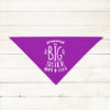 Custom Promoted to Big Brother Promoted to Big Sister Bandana in Bright Purple