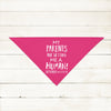 Personalized My Parents are Getting Me a Human! Pregnancy Announcement Bandana in Hot Pink