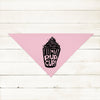 Fill My Pup Cup Puppuccino Bandana in Light Pink