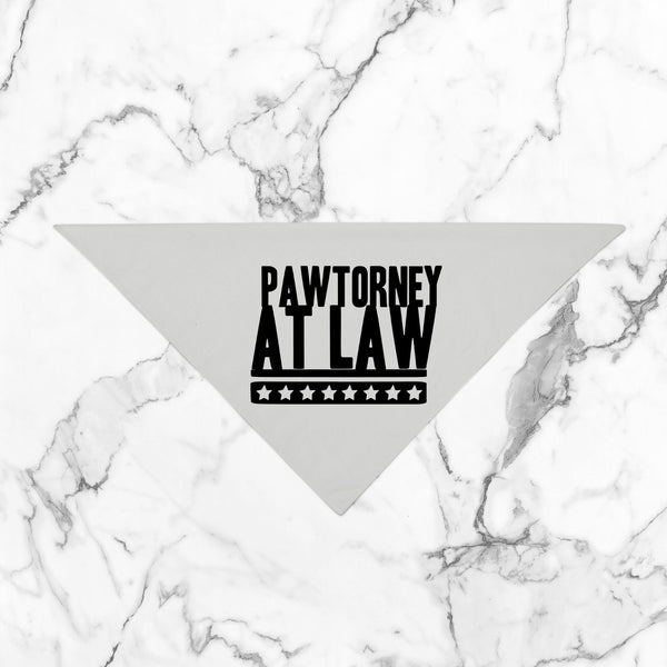 Pawtorney at Law Bandana in Silver