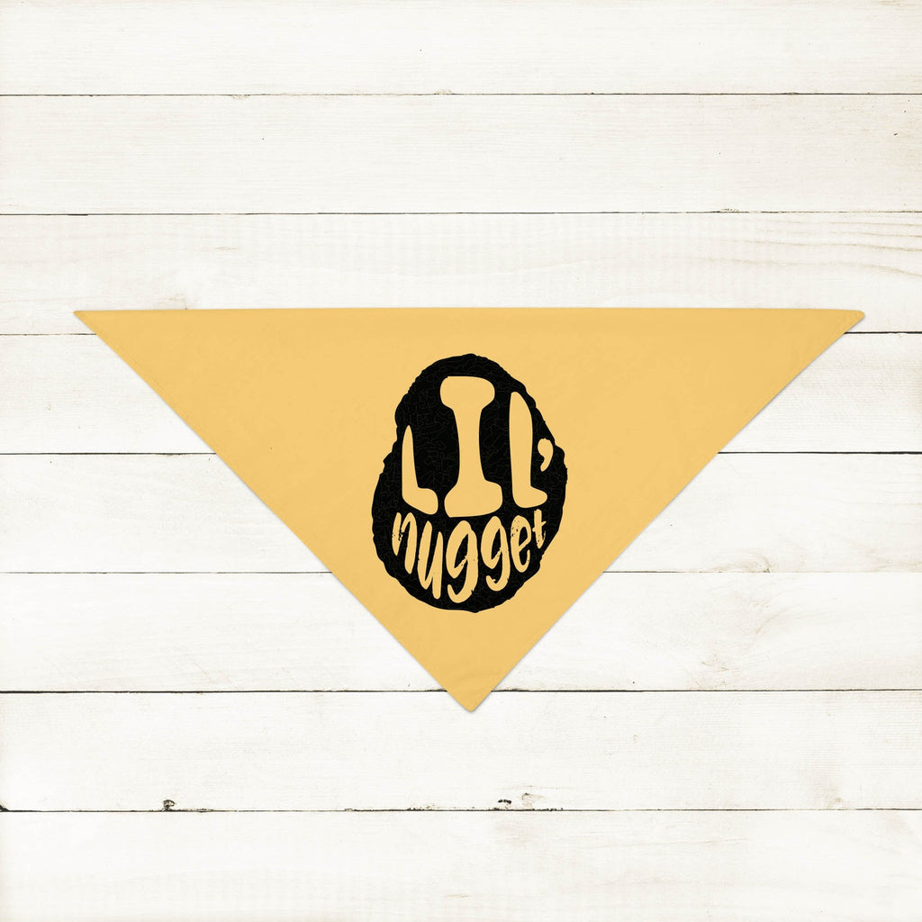Funny Lil' Nugget Chicken Nugget Bandana in Yellow