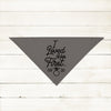 I Loved Her First Marriage Engagement Announcement Date Engagement Ring Bandana in Charcoal Dark Grey