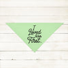 I Loved Her First Marriage Engagement Announcement Date Engagement Ring Bandana in Mint Green