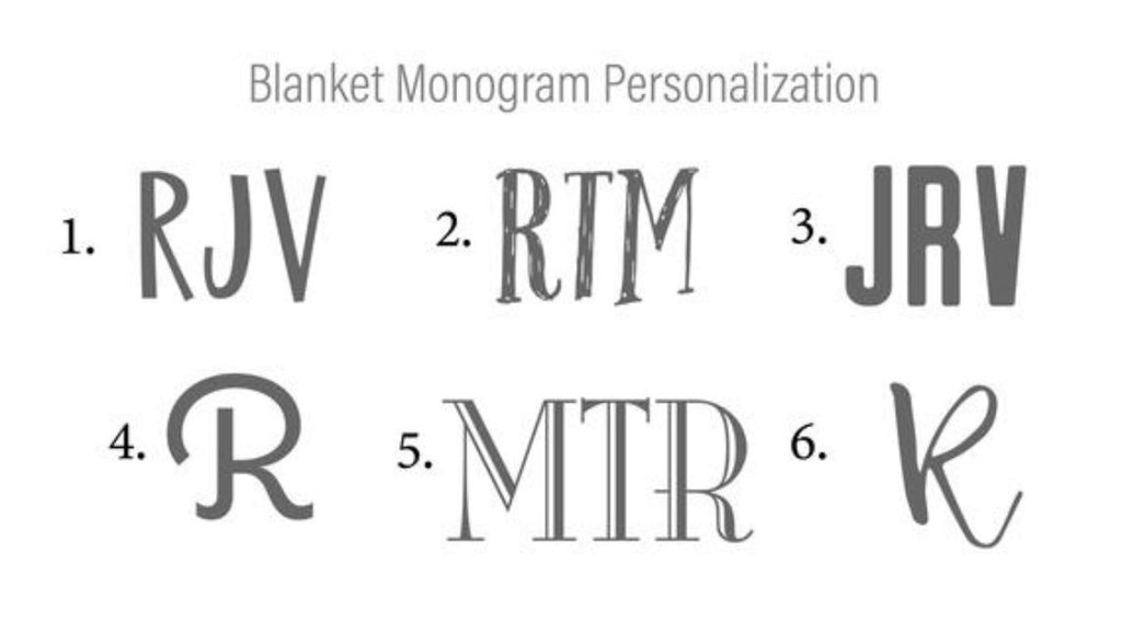 Barkley & Wagz - Blanket Personalization Monograms