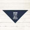 Personalized Mom & Dad Are Getting Me a Human! Pregnancy Announcement Bandana in Navy Blue