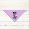Custom Mom and Dad Are Getting Me a Human! Pregnancy Announcement Bandana in Lilac Light Purple