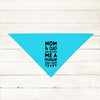 Custom Mom and Dad Are Getting Me a Human! Pregnancy Announcement Bandana in Bright Blue Turquoise Blue