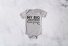INFANT Baby Bodysuit Single or Set Custom My Best Friend Has Paws My Sibling Has Paws Dog Lovers Baby Kid's Bodysuit in Light Grey