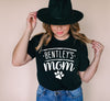 Custom Dog Name Bentley's Mom Mother's Day Gift Unisex Graphic Typography Dog Lovers Bella + Canvas Black T-Shirt