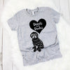 INFANT, TODDLER, or YOUTH Custom Hey Dood I Love My Doodle Doods Over Dudes Kids T-Shirt in Light Grey Heather