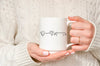 Custom Multiple Dog, Cat, or Other Pet's Ears Minimalist Outline Tattoo Inspired Coffee Mug