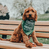 Custom My Humans are Getting Married Engagement Announcement Bandana in Hunter Green