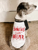 Santa's Little Helper Dog Christmas Raglan