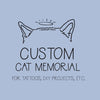 Custom Cat Ear Memorial Design Fee for Tattoos, DIY Projects, Etc.