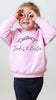 Pick a Style Toddler OR Youth Kid's Custom Dog, Cat, or Other Pet's Ears Best Friends Sweatshirt or Hoodie in Light Pink