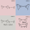 Custom Cat Ear Design Fee for Tattoos, DIY Projects, Etc. - Design Examples 5-8