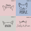 Custom Cat Ear Design Fee for Tattoos, DIY Projects, Etc. - Examples 17-20