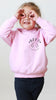 Pick a Style Toddler OR Youth Kid's Personalized Dog, Cat, or Other Pet's Ears BFFs Sweatshirt or Hoodie in Light Pink