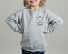 Pick a Style Toddler OR Youth Kid's Custom Dog, Cat, or Other Multiple Pet's Ear Outlines Sweatshirt or Hoodie in Light Grey Heather