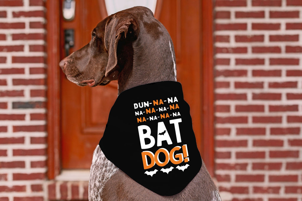Bat Dog Halloween Themed Bandana in Black