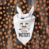 Mama's Little Witch Halloween Themed Bandana in White