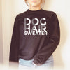 Dog Hair Sweater Crew Neck Premium Super Soft Sweatshirt or Hoodie in Black