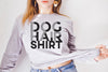 Long Sleeve Dog Hair Shirt - Gift for Groomers Dog Moms T-Shirt in Light Grey Heather