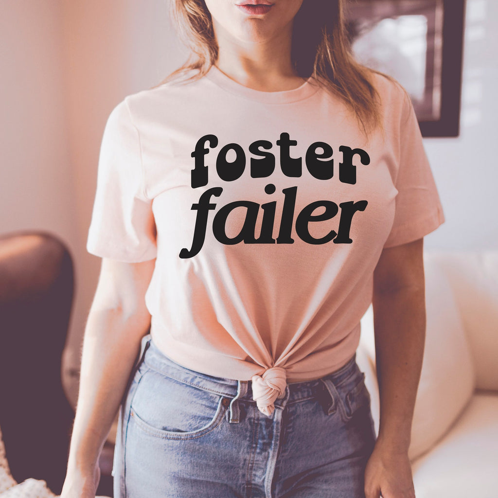Foster Failer - Gift for Foster Adoption Dog Mom Unisex T-Shirt - Peach