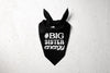 #BigBrotherEnergy or #BigSisterEnergy Birth Announcement Dog Bandana Scarf in Black