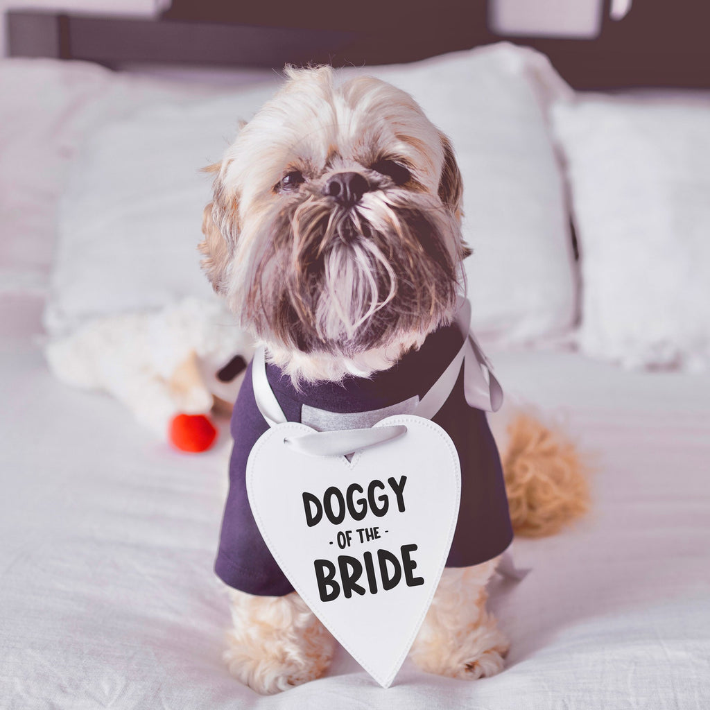 Doggy of the Bride Engagement Announcement Heart Sign