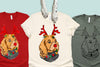 Cocker Spaniel Reindeer Long Sleeve or Short Sleeve Unisex Christmas T-Shirt