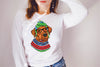 Brown, Yellow, or Black Labrador Retriever Long Sleeve or Short Sleeve Unisex Christmas T-Shirt
