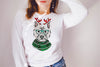 Westie West Highland Terrier Long Sleeve or Short Sleeve Unisex Christmas T-Shirt