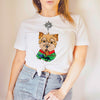 Yorkshire Terrier Yorkie Star Long Sleeve or Short Sleeve Unisex Christmas T-Shirt