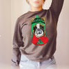 Frenchie French Bulldog Christmas Crewneck Sweatshirt or Hoodie