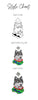 Husky Style Chart - Vector, Watercolor, Cartoon