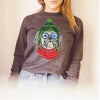 Shih Tzu Christmas Crewneck Sweatshirt or Hoodie