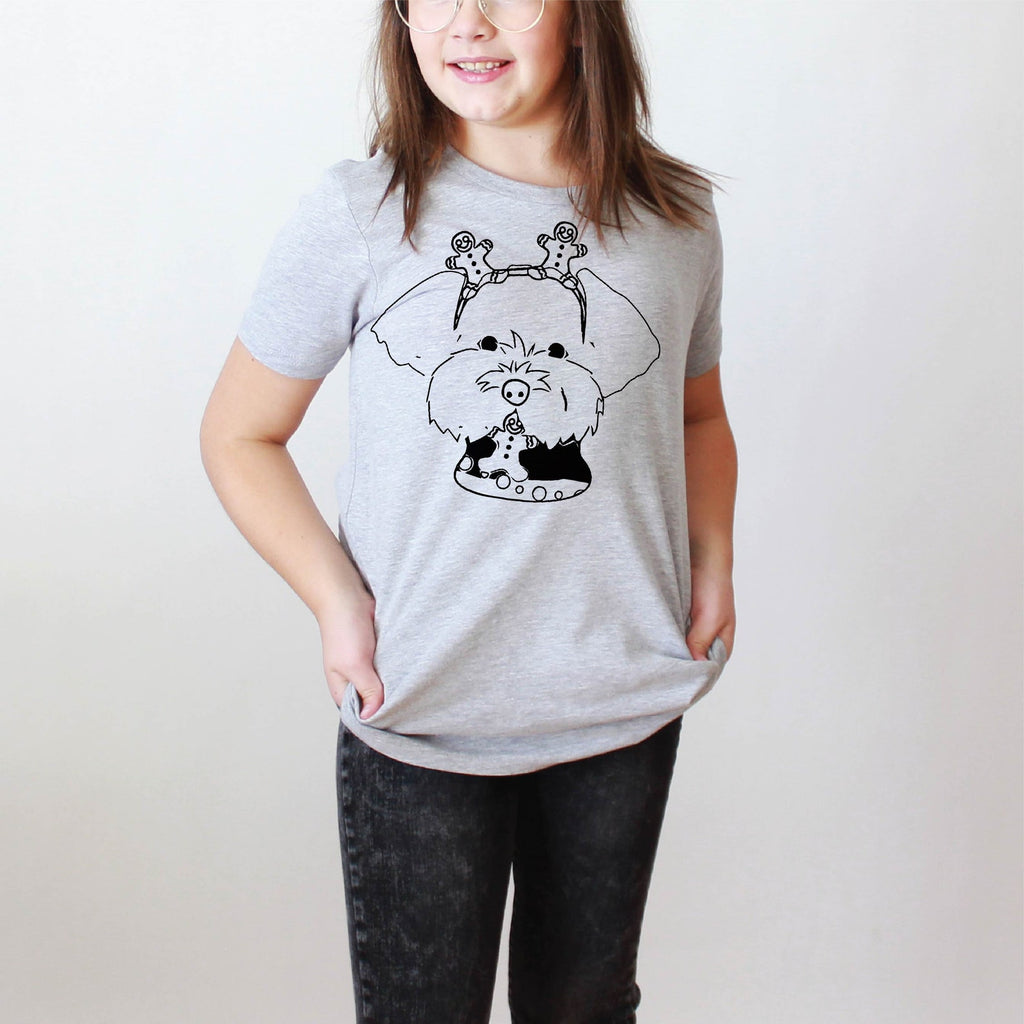 INFANT, TODDLER, or YOUTH Maltese Terrier Christmas Tee T-Shirt
