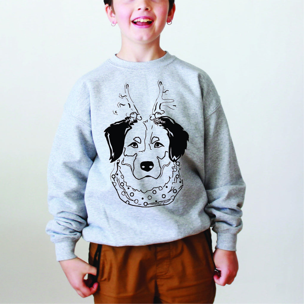 Australian Shepherd Aussie Christmas Pick a Style Toddler OR Youth Sweatshirt or Hoodie