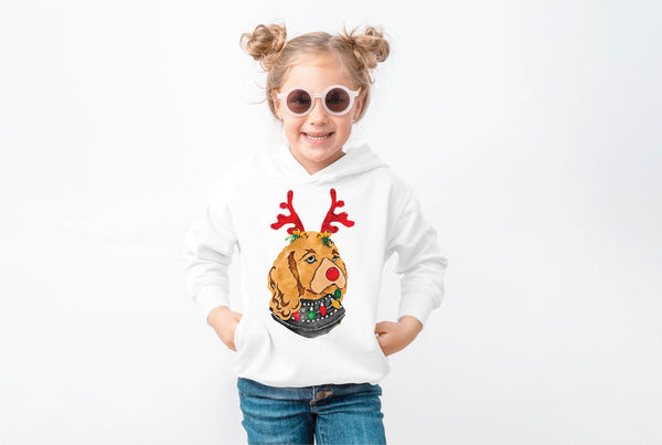 Cocker Spaniel Christmas Pick a Style Toddler OR Youth Sweatshirt or Hoodie