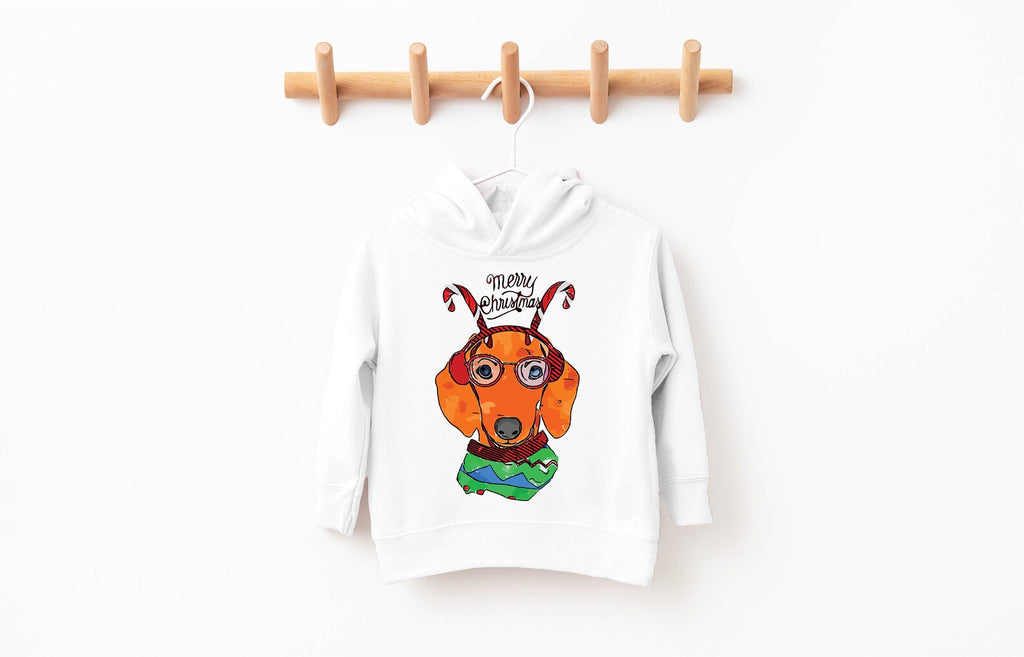 Dachshund Doxie Christmas Pick a Style Toddler OR Youth Sweatshirt or Hoodie