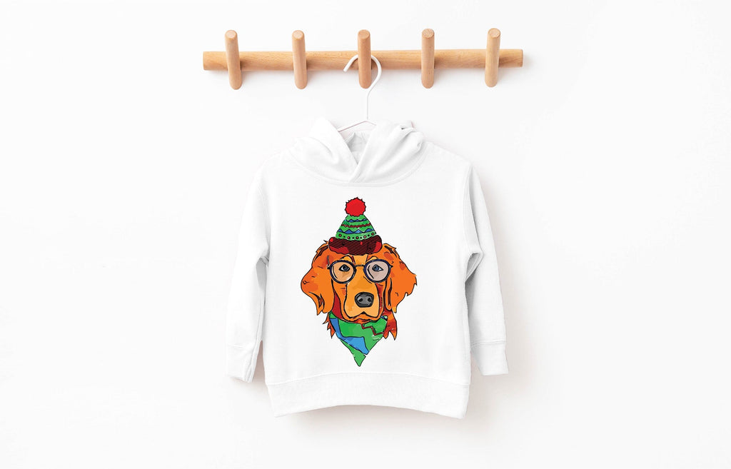Golden Retriever Festive Christmas Pick a Style Toddler OR Youth Sweatshirt or Hoodie