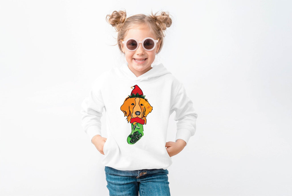 Golden Retriever Christmas Pick a Style Toddler OR Youth Sweatshirt or Hoodie